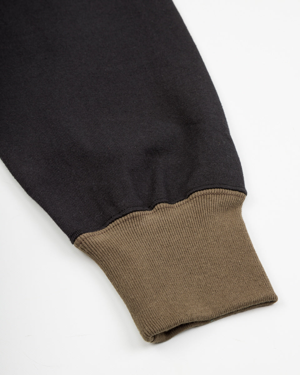 The Real McCoy's Buco L/S Tee / Riding Togs - Black/Charcoal - Standard & Strange