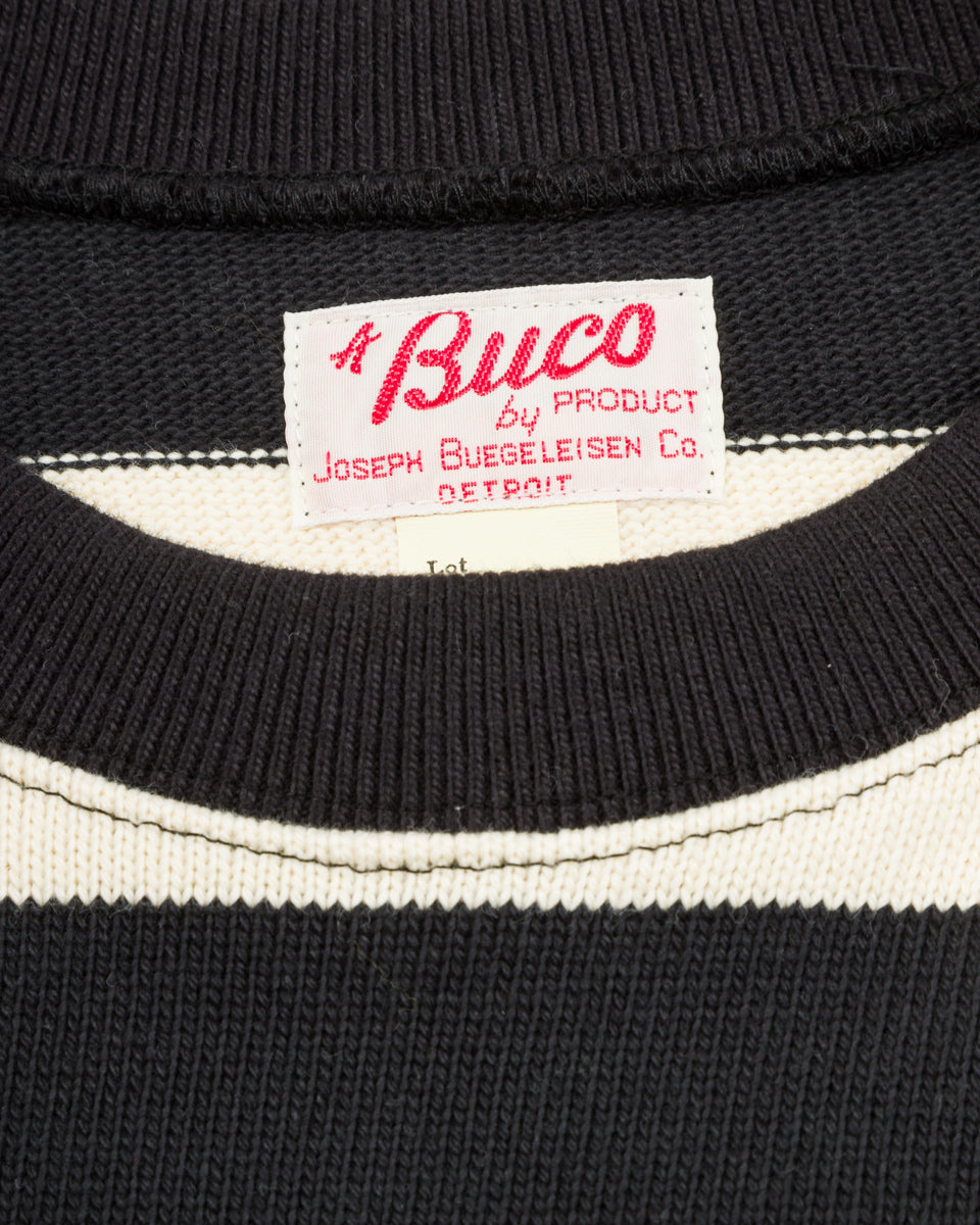 The Real McCoy's Buco Racing Stripe Jersey - Black/White - Standard & Strange