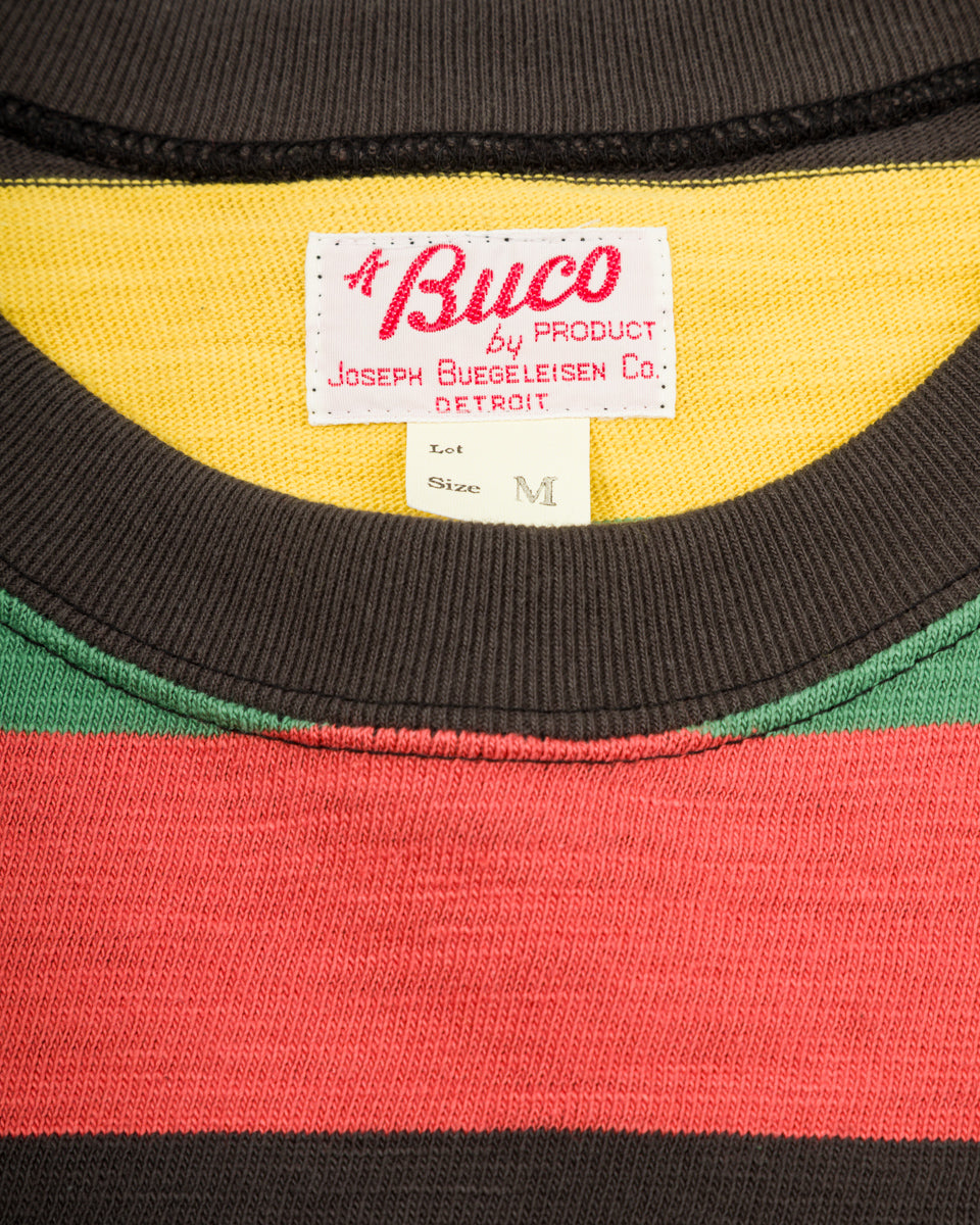 The Real McCoy's Buco Stripe L/S Tee - Tricolor - Standard & Strange