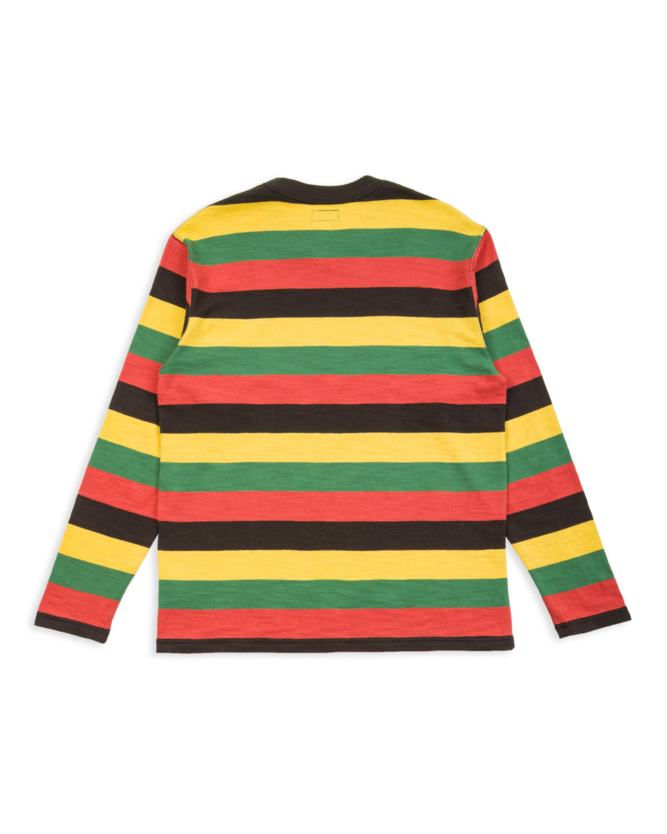 The Real McCoy's Buco Stripe L/S Tee - Tricolor - Standard & Strange