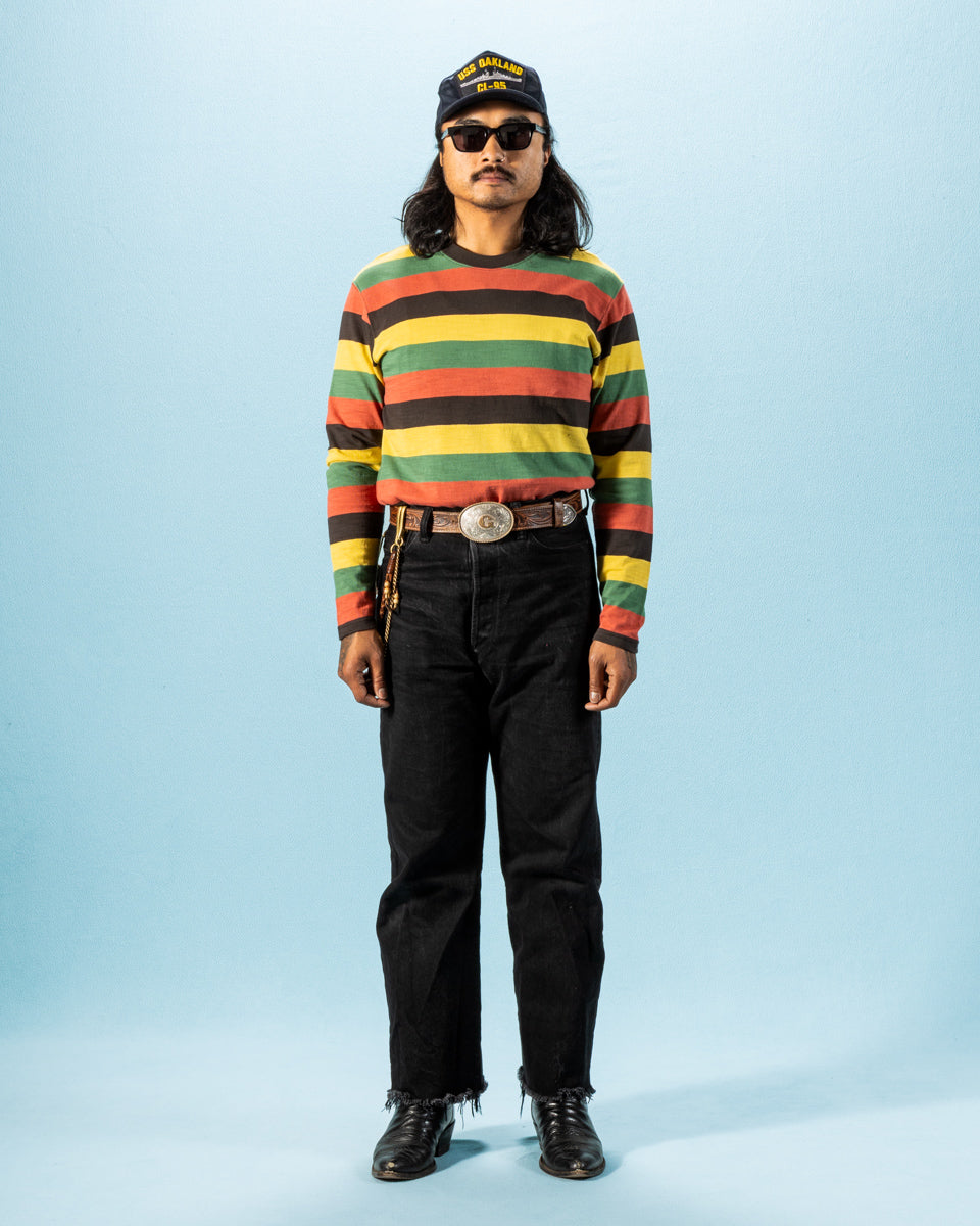 The Real McCoy's Buco Stripe L/S Tee - Tricolor - Standard & Strange