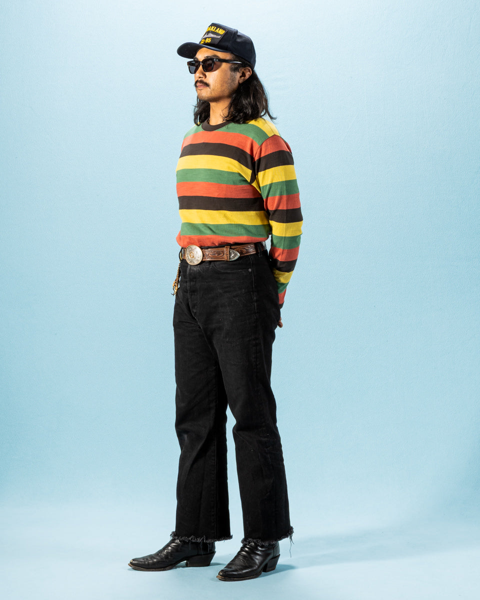 The Real McCoy's Buco Stripe L/S Tee - Tricolor - Standard & Strange