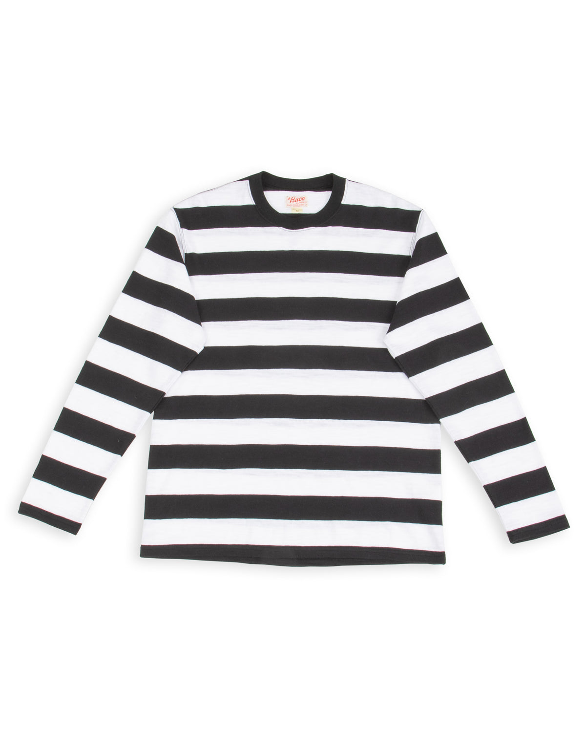 The Real McCoy's Buco Stripe Tee L/S - White - Standard & Strange