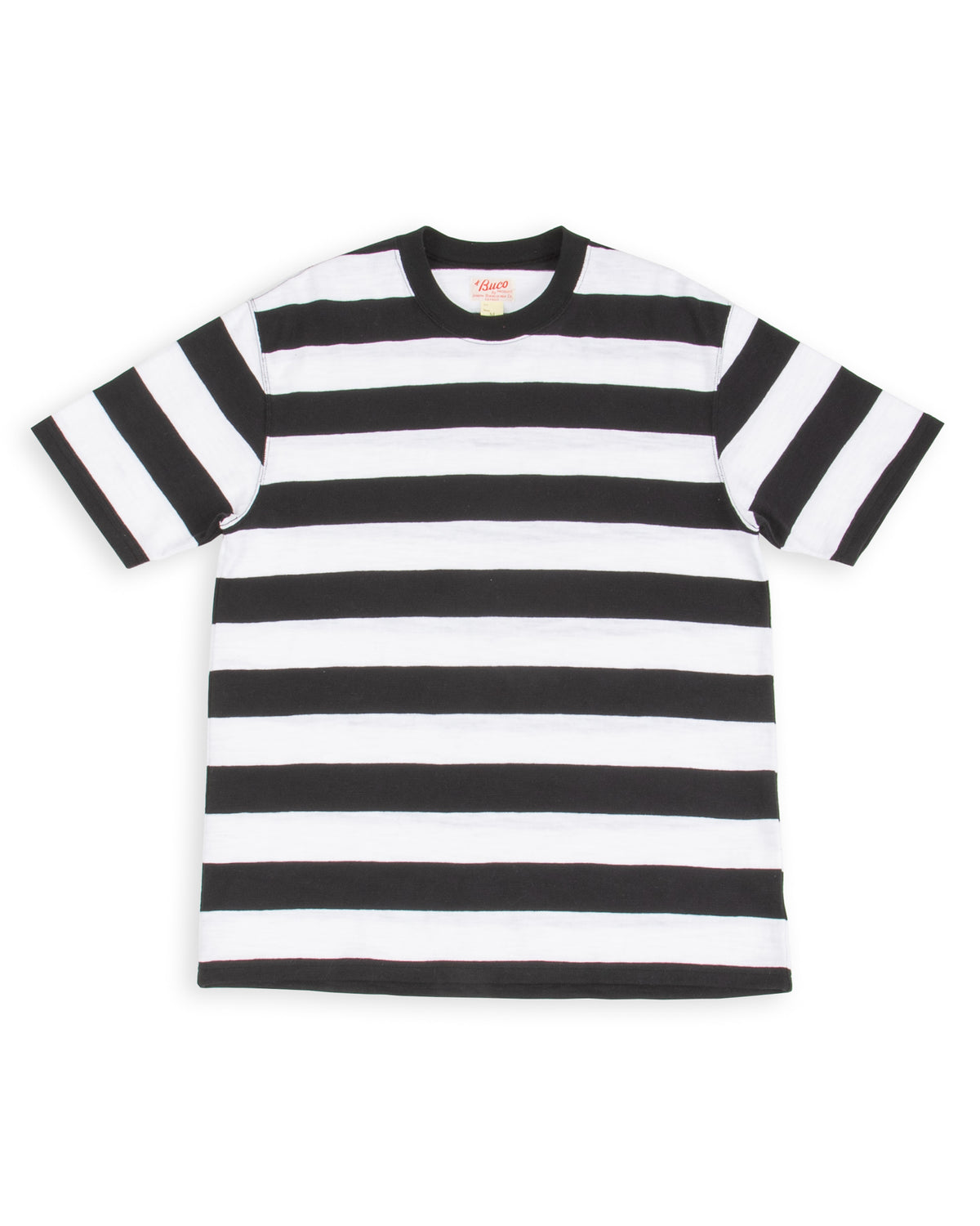 The Real McCoy's Buco Stripe Tee S/S - White - Standard & Strange