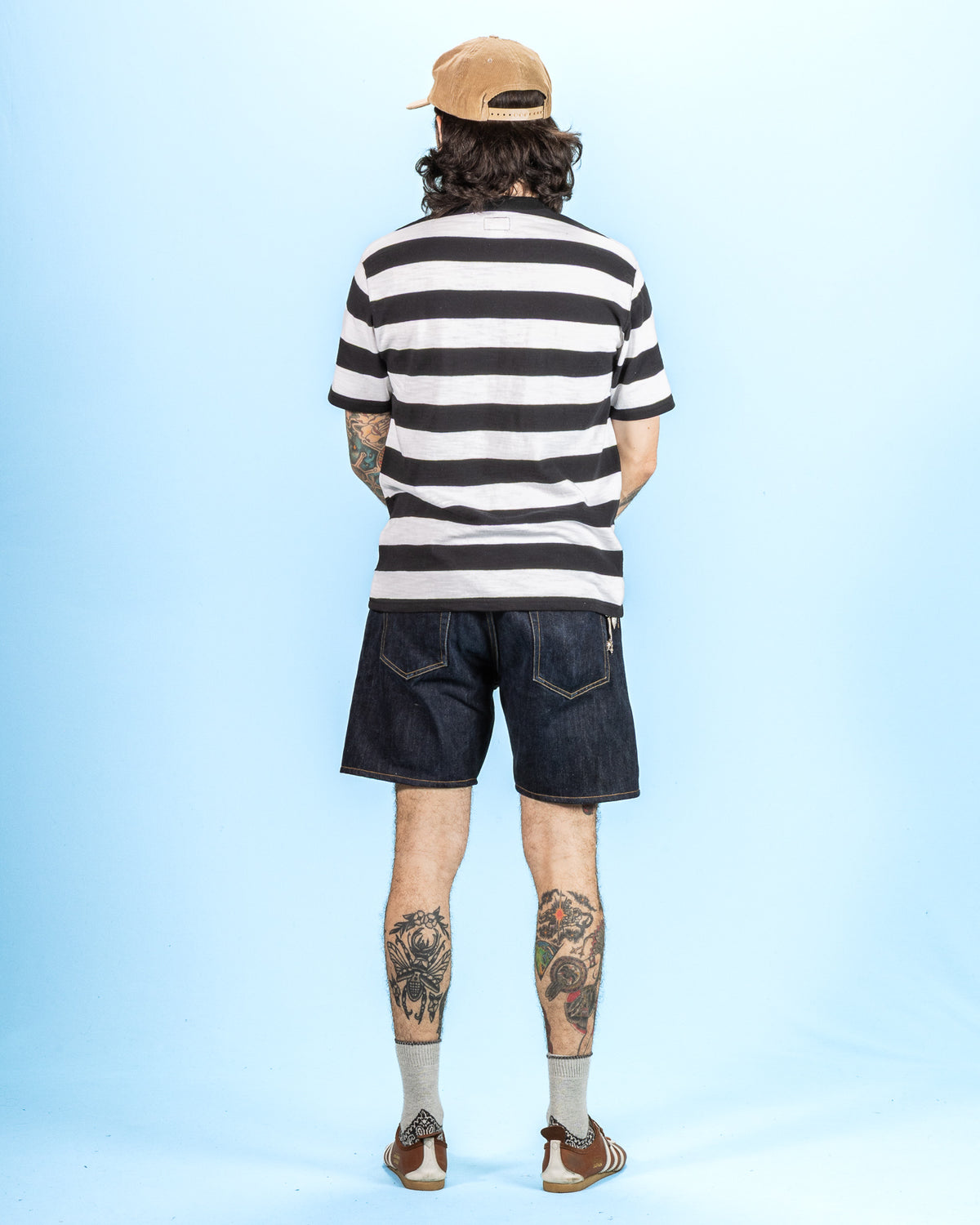 The Real McCoy's Buco Stripe Tee S/S - White - Standard & Strange