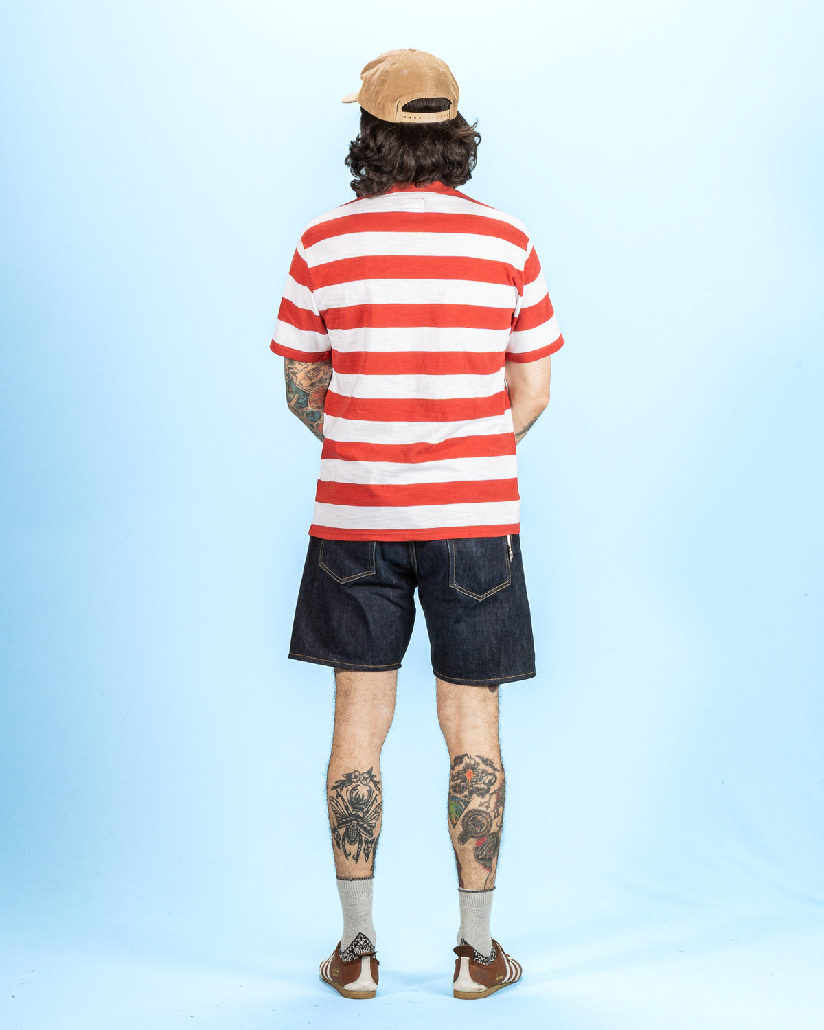 The Real McCoy's Buco Stripe Tee S/S - White/Red - Standard & Strange