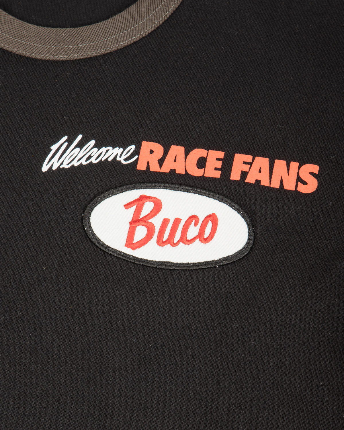 The Real McCoy's Buco Tee / Welcome Racing Fans! - Black/Charcoal - Standard & Strange