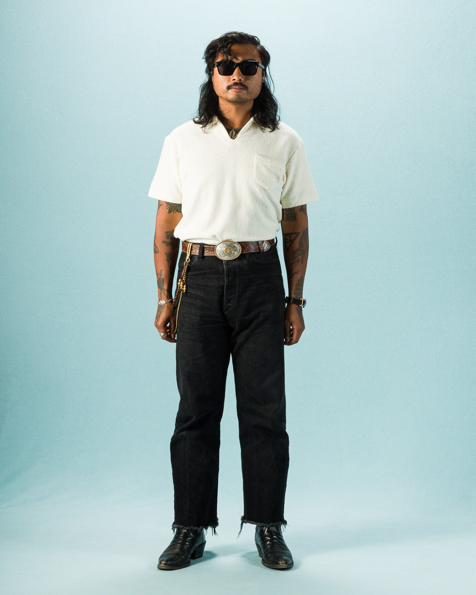 The Real McCoy's Cotton Pile Skipper - White - Standard & Strange