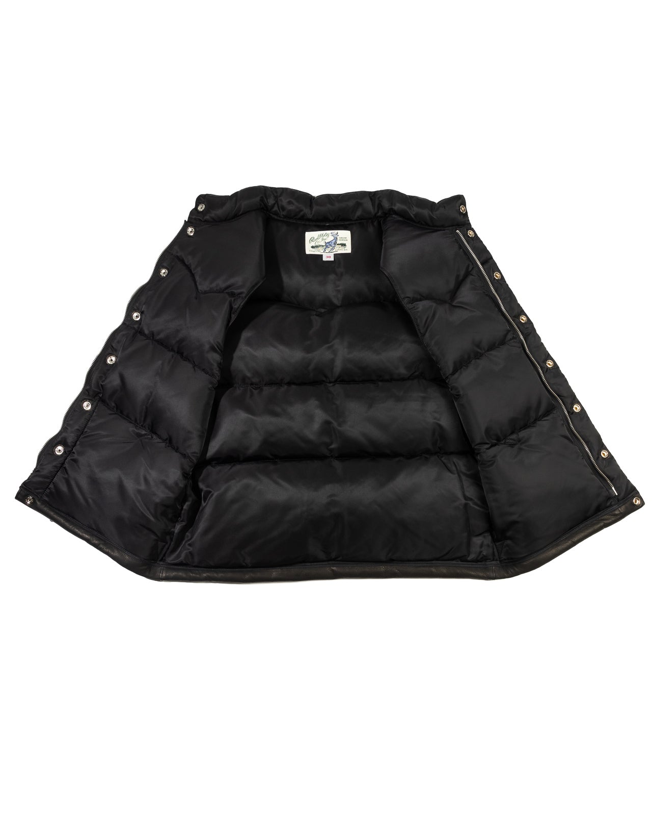 The Real McCoy's Deerskin Down Vest (221 Model) - Black - Standard & Strange