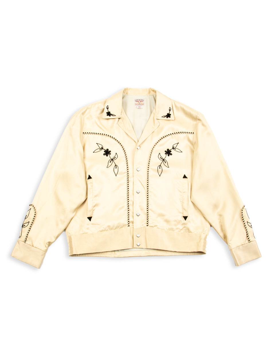 The Real McCoy's Embroidered Rayon Western Jacket - Ecru - Standard & Strange