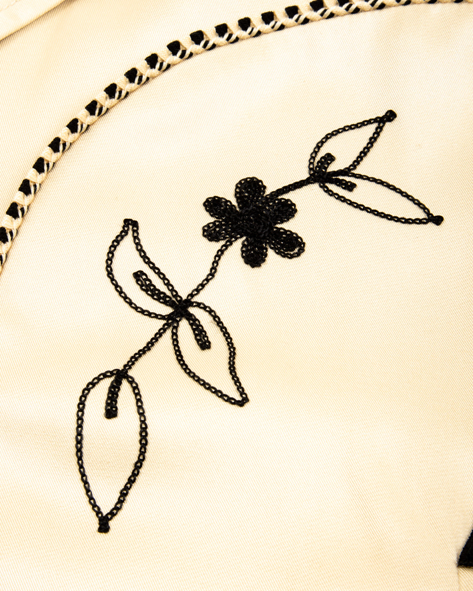 The Real McCoy's Embroidered Rayon Western Jacket - Ecru - Standard & Strange