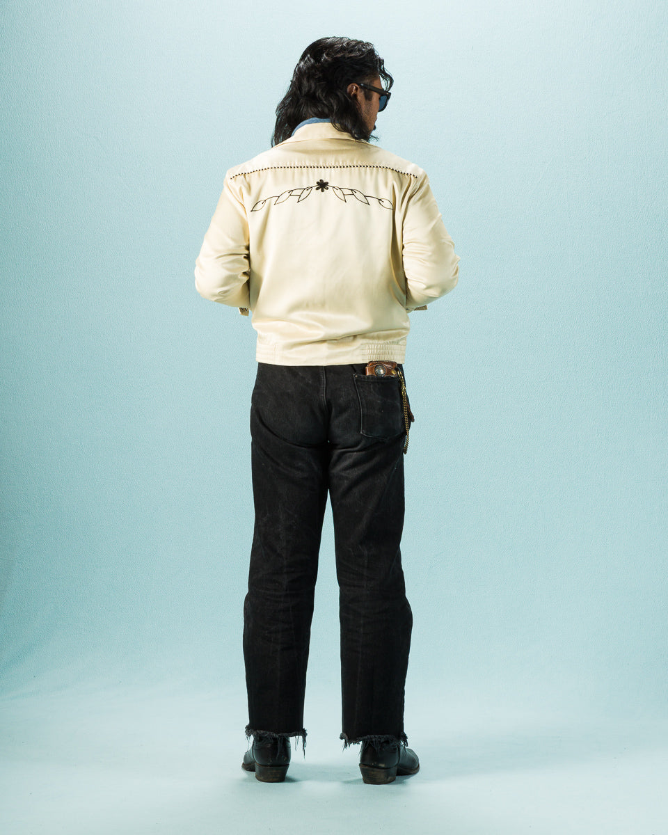 The Real McCoy's Embroidered Rayon Western Jacket - Ecru - Standard & Strange