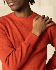 The Real McCoy's Honeycomb Thermal Shirt - B. Red - Standard & Strange