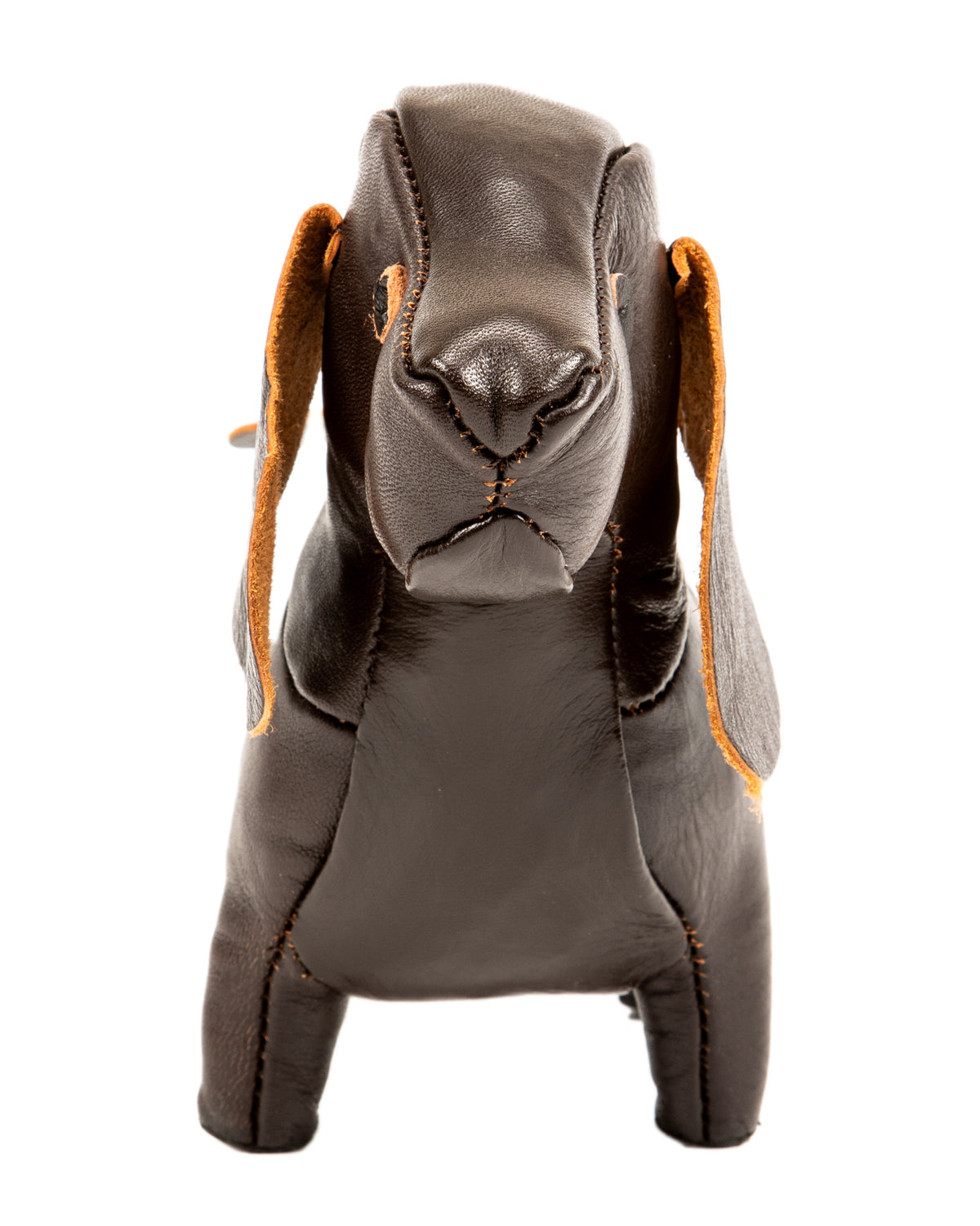 The Real McCoy's Handcrafted Horsehide Animals / Dachshund - Black - Standard & Strange