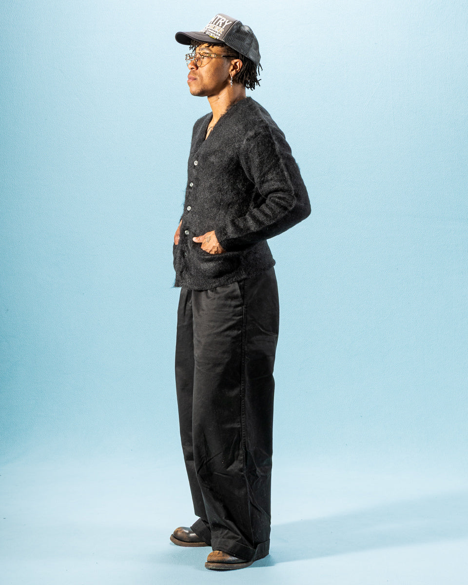 The Real McCoy's Joe McCoy Mohair Cardigan - Black - Standard & Strange