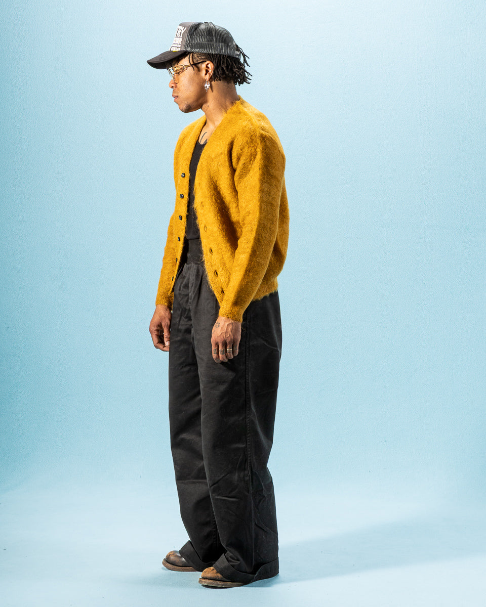 The Real McCoy's Joe McCoy Mohair Cardigan - Mustard - Standard & Strange