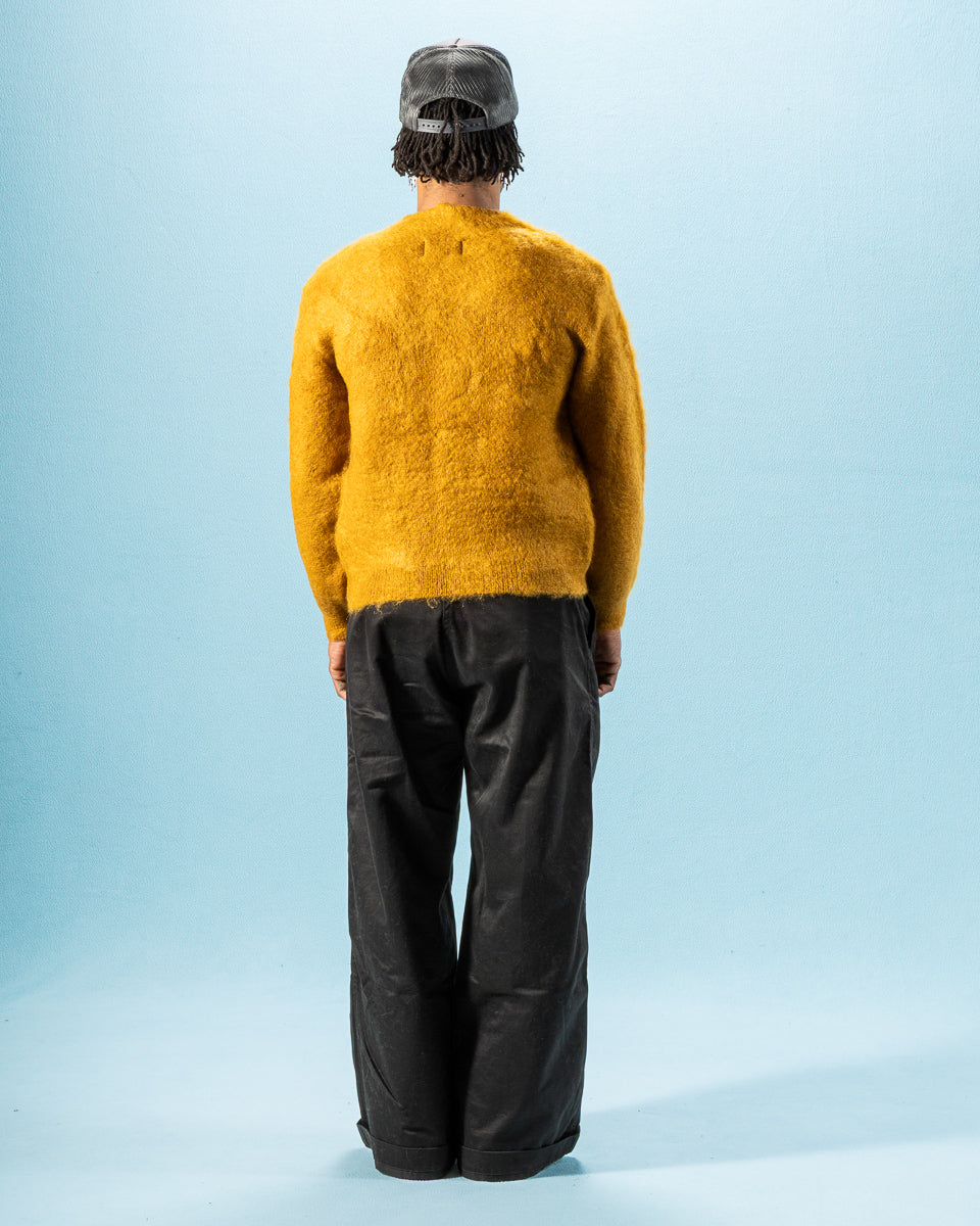 The Real McCoy's Joe McCoy Mohair Cardigan - Mustard - Standard & Strange
