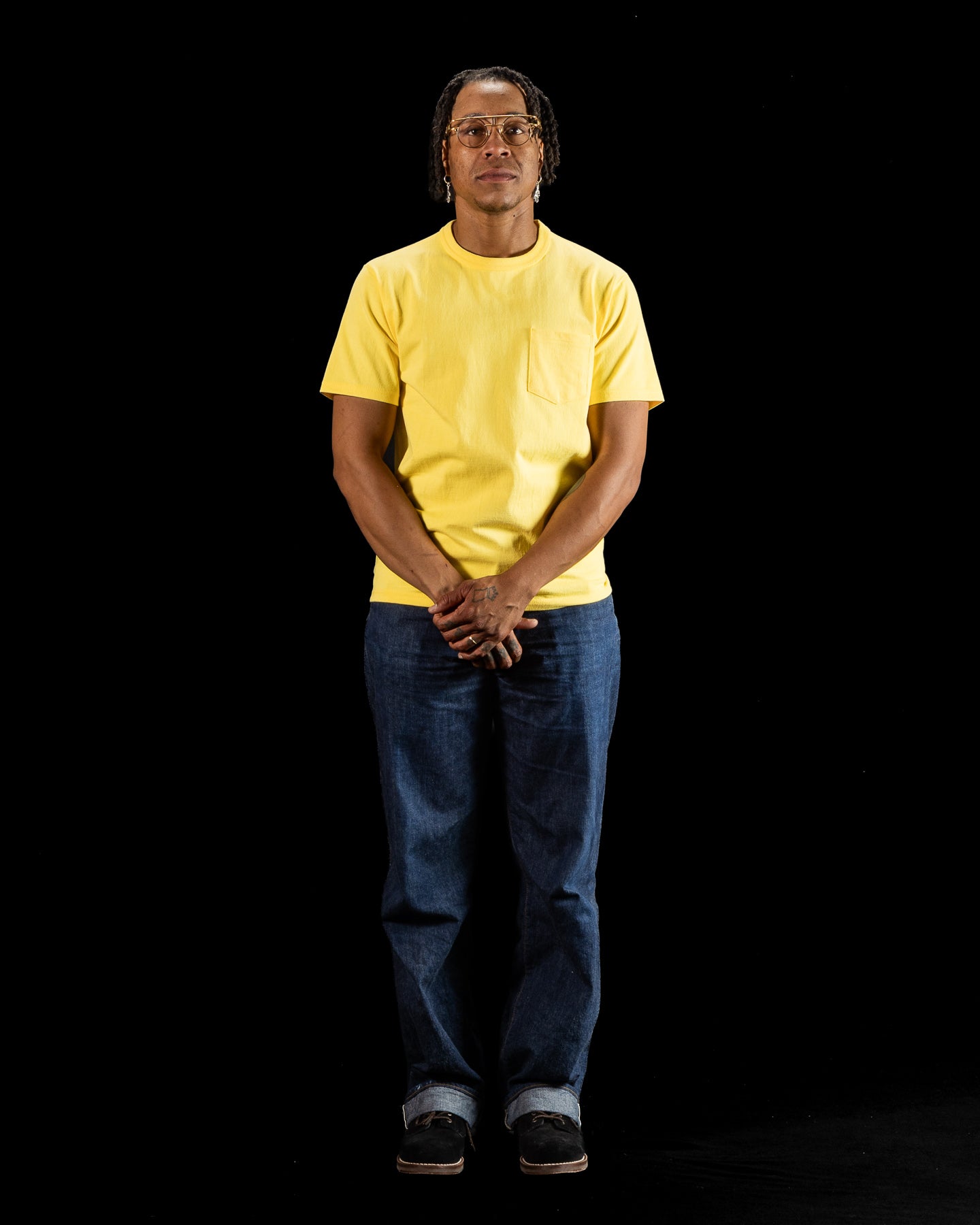 The Real McCoy's Joe McCoy Pocket Tee - Canary - Standard & Strange