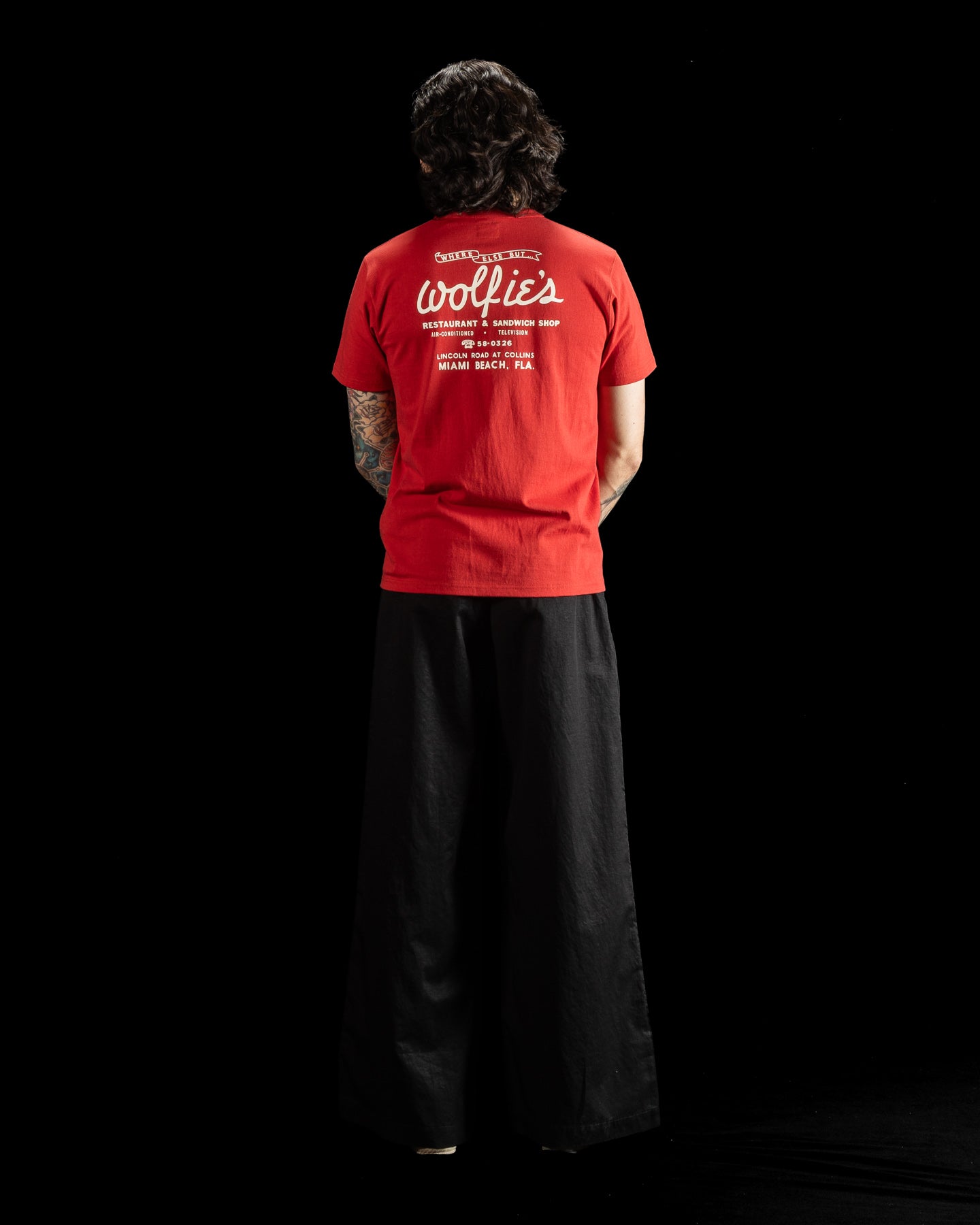 Joe McCoy Tee / Where Else But... Wolfie's - Cherry