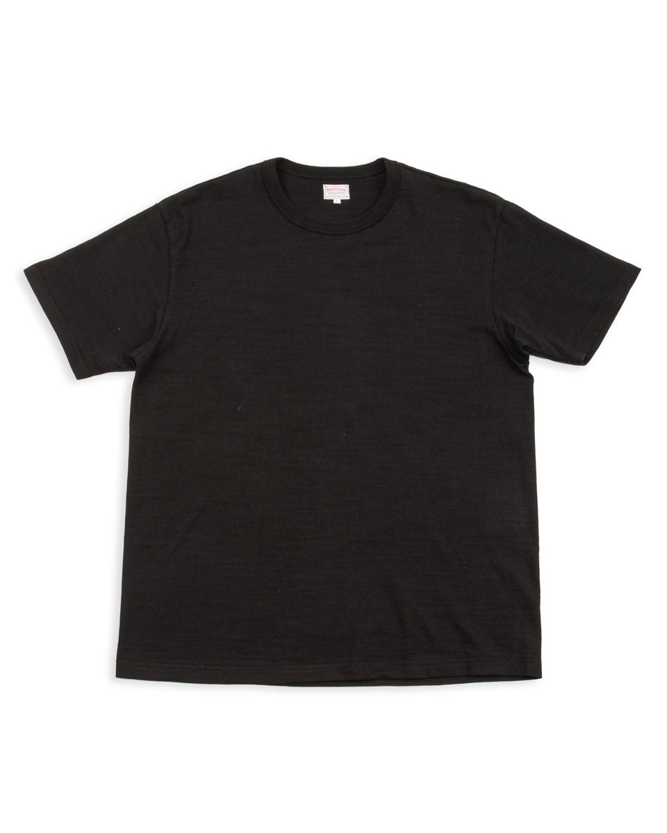 The Real McCoy's Loopwheeled Athletic Tee - Black - Standard & Strange