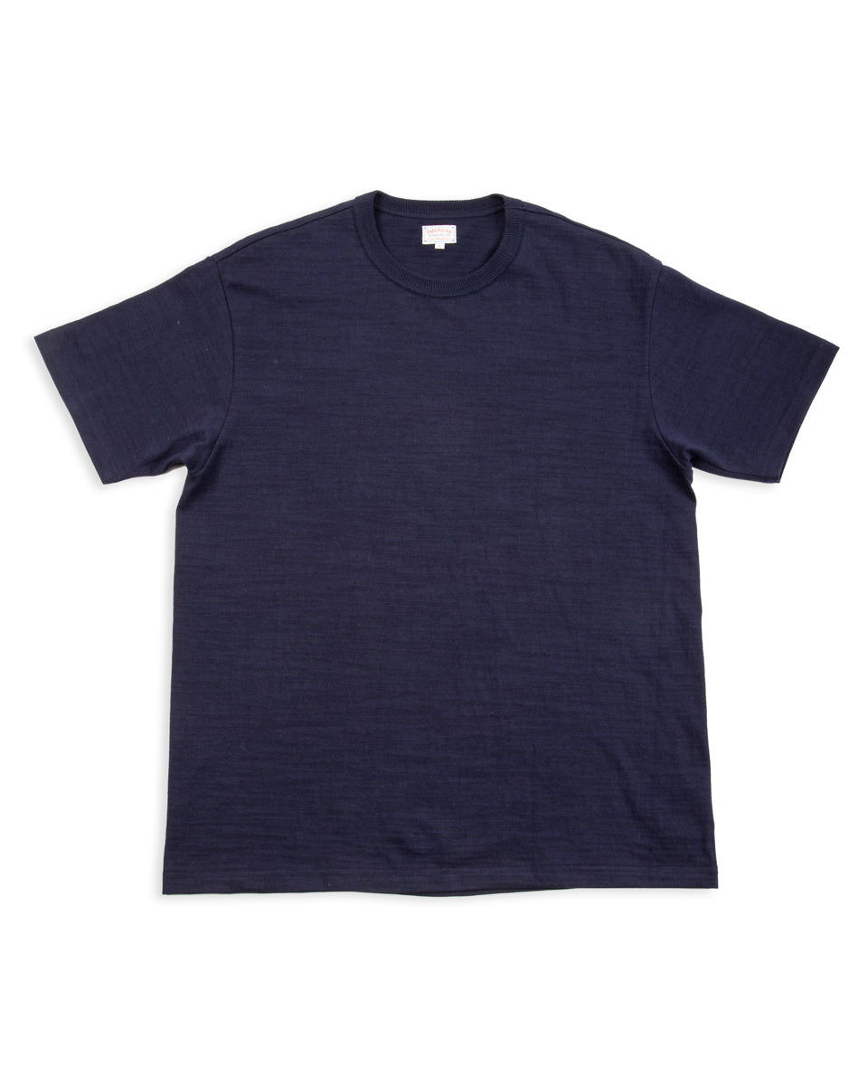 The Real McCoy's Loopwheeled Athletic Tee - Navy - Standard & Strange