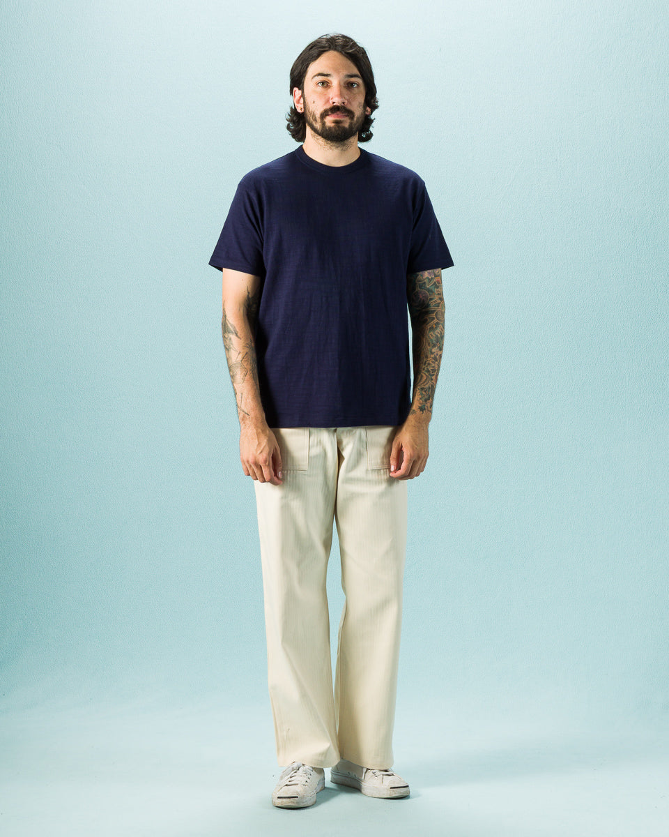 The Real McCoy's Loopwheeled Athletic Tee - Navy - Standard & Strange