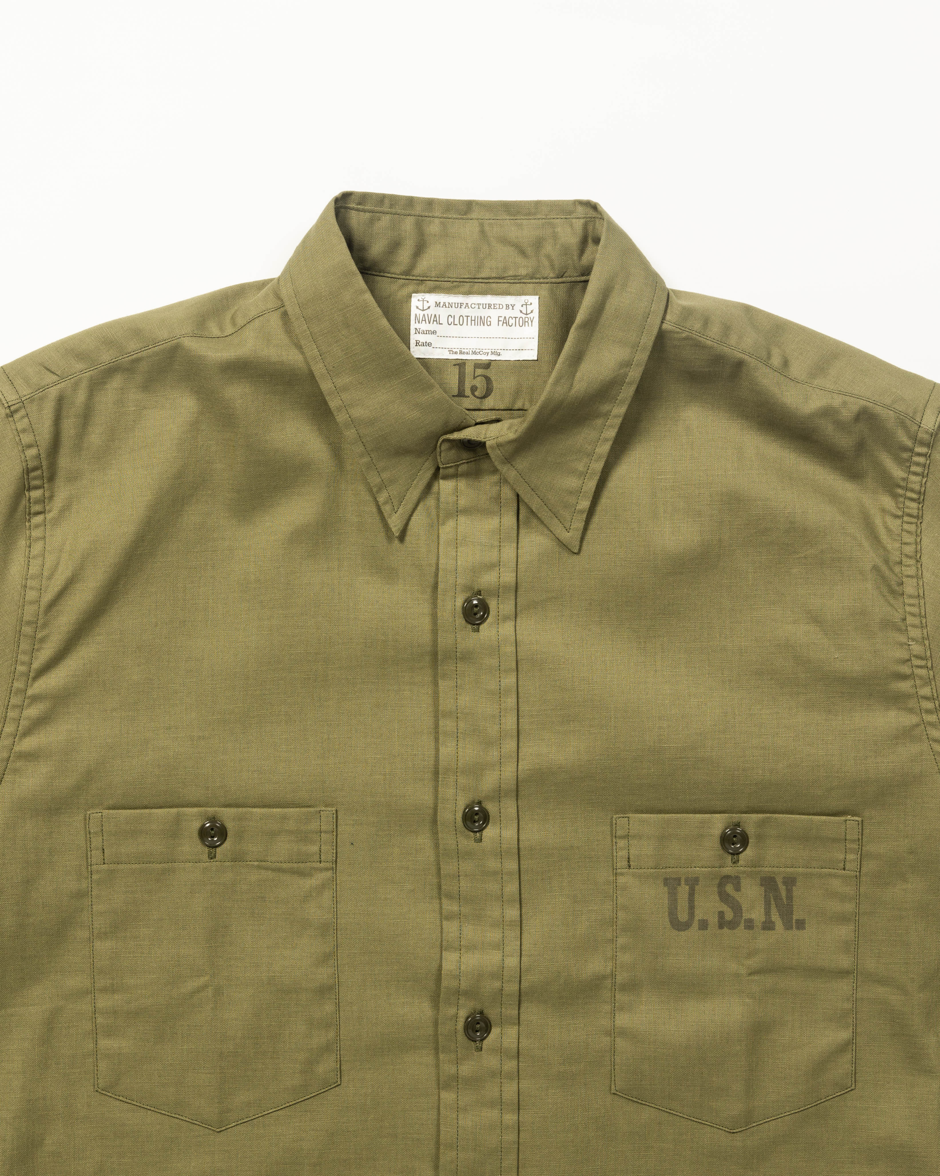 The Real McCoy's N-3 Utility Shirt S/S - Standard & Strange