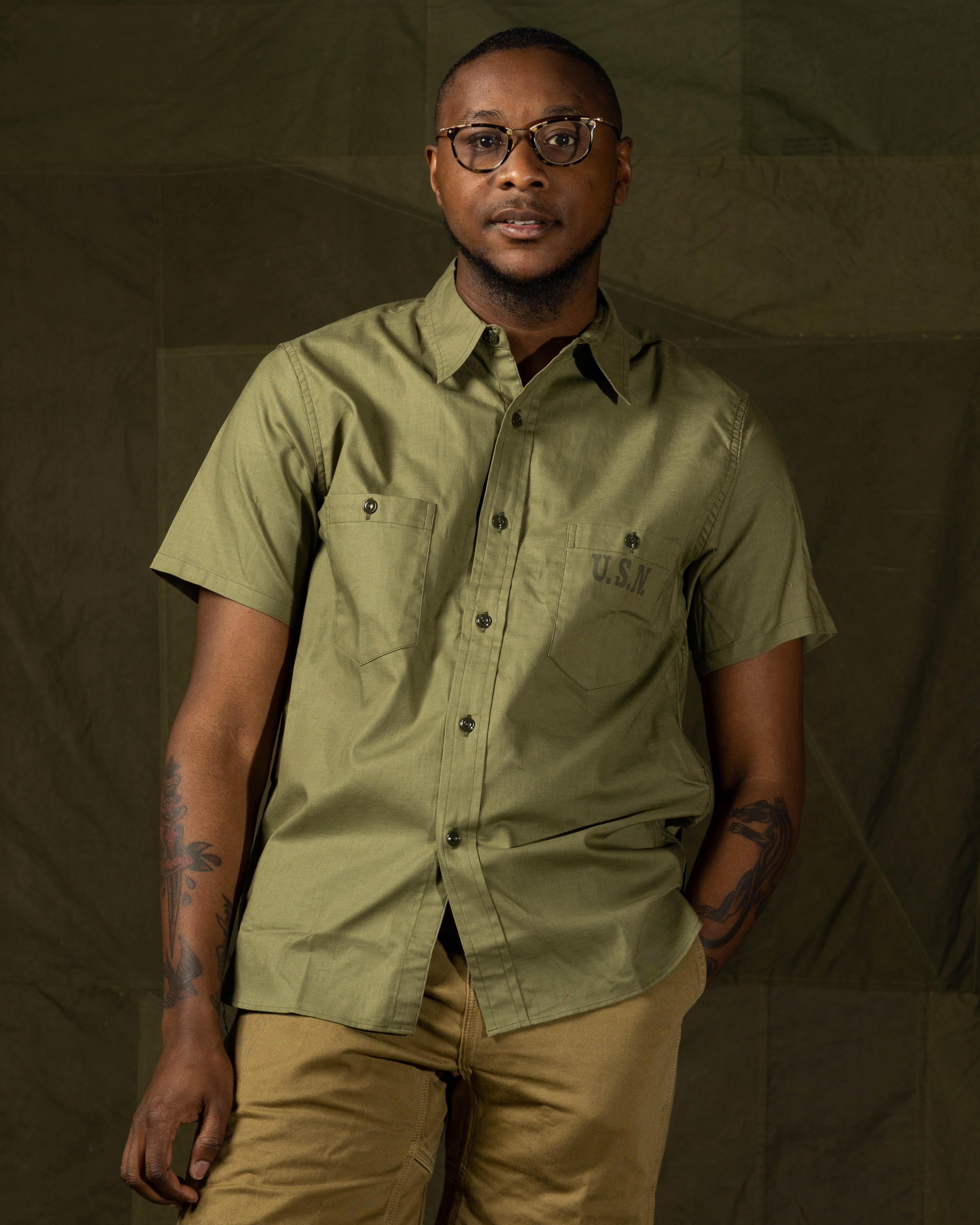 The Real McCoy's N-3 Utility Shirt S/S - Standard & Strange