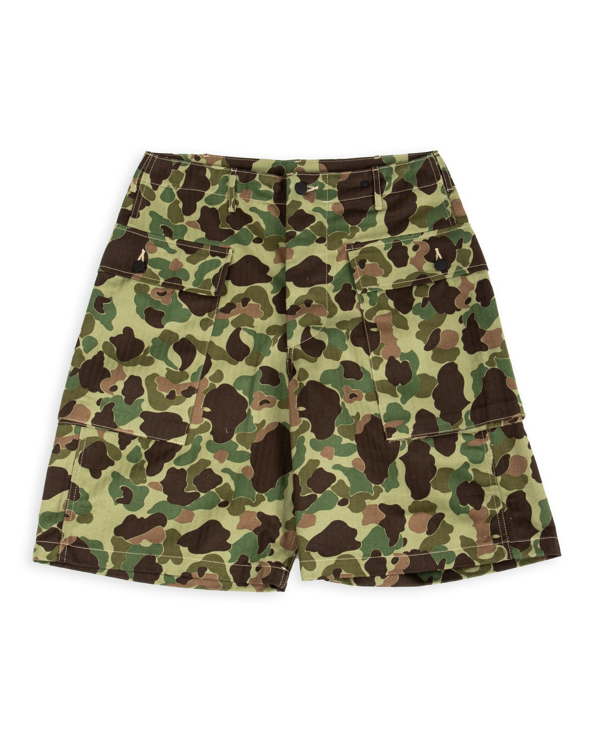 The Real McCoy's Reversible Frogskin Camouflage Shorts - Green - Standard & Strange