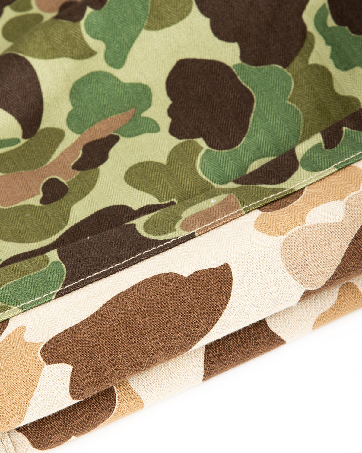 The Real McCoy's Reversible Frogskin Camouflage Shorts - Green - Standard & Strange