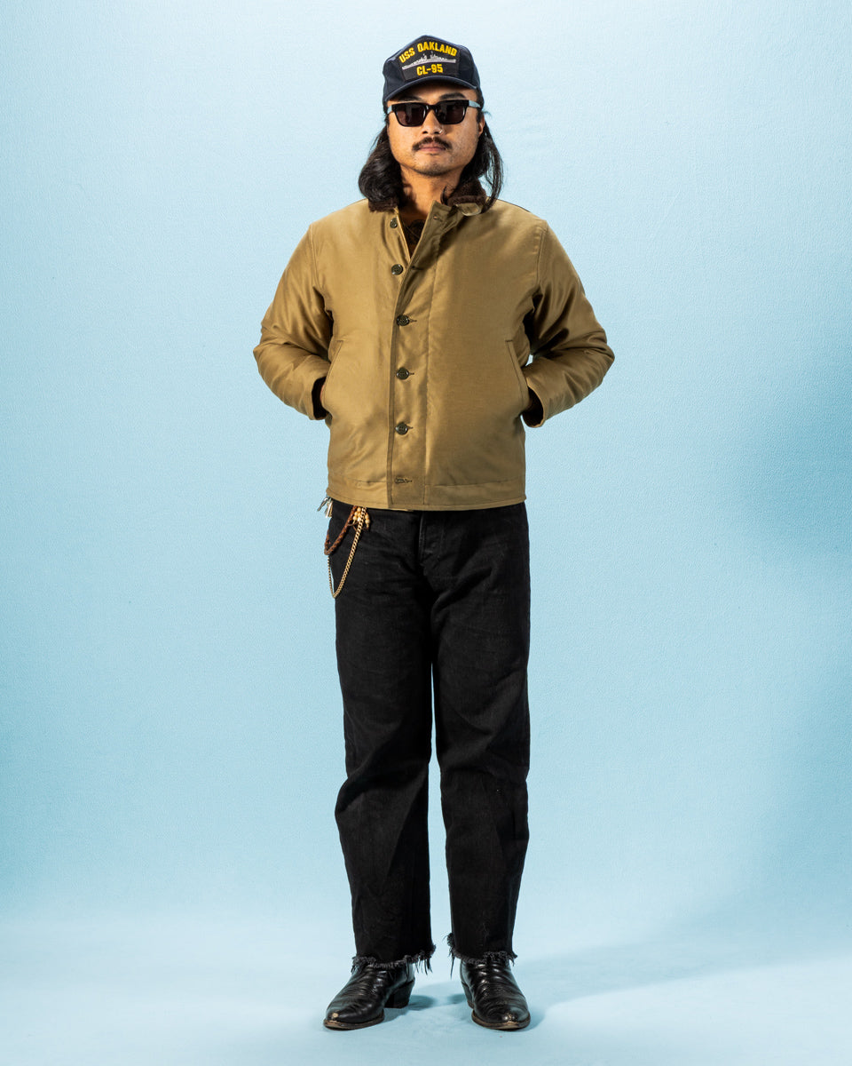 The Real McCoy's The Real McCoy's N-1 Deck Jacket (2022 Model) - Khaki (Plain) - Standard & Strange