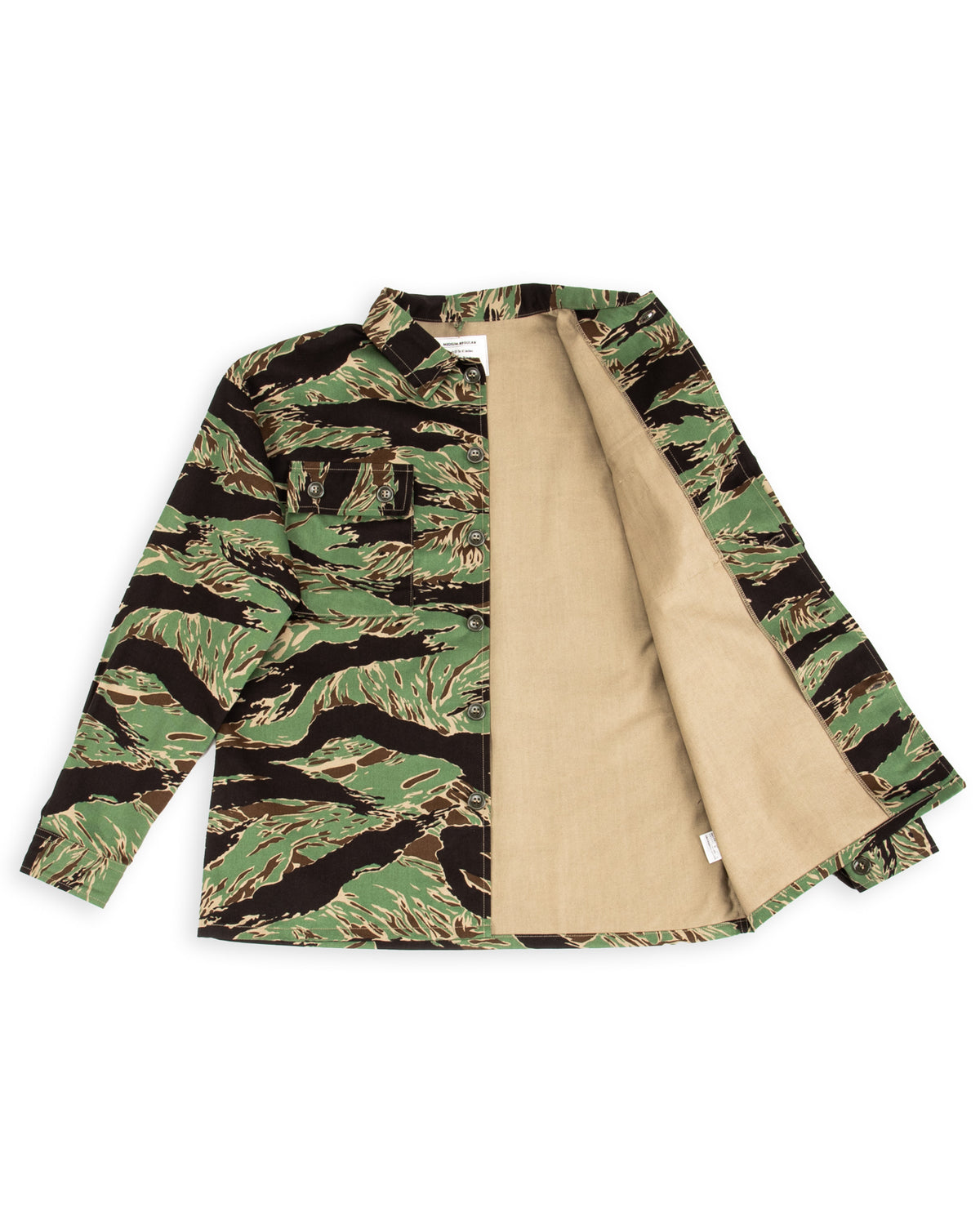 The Real McCoy's Tiger Camouflage Shirt / John Wayne - Green - Standard & Strange
