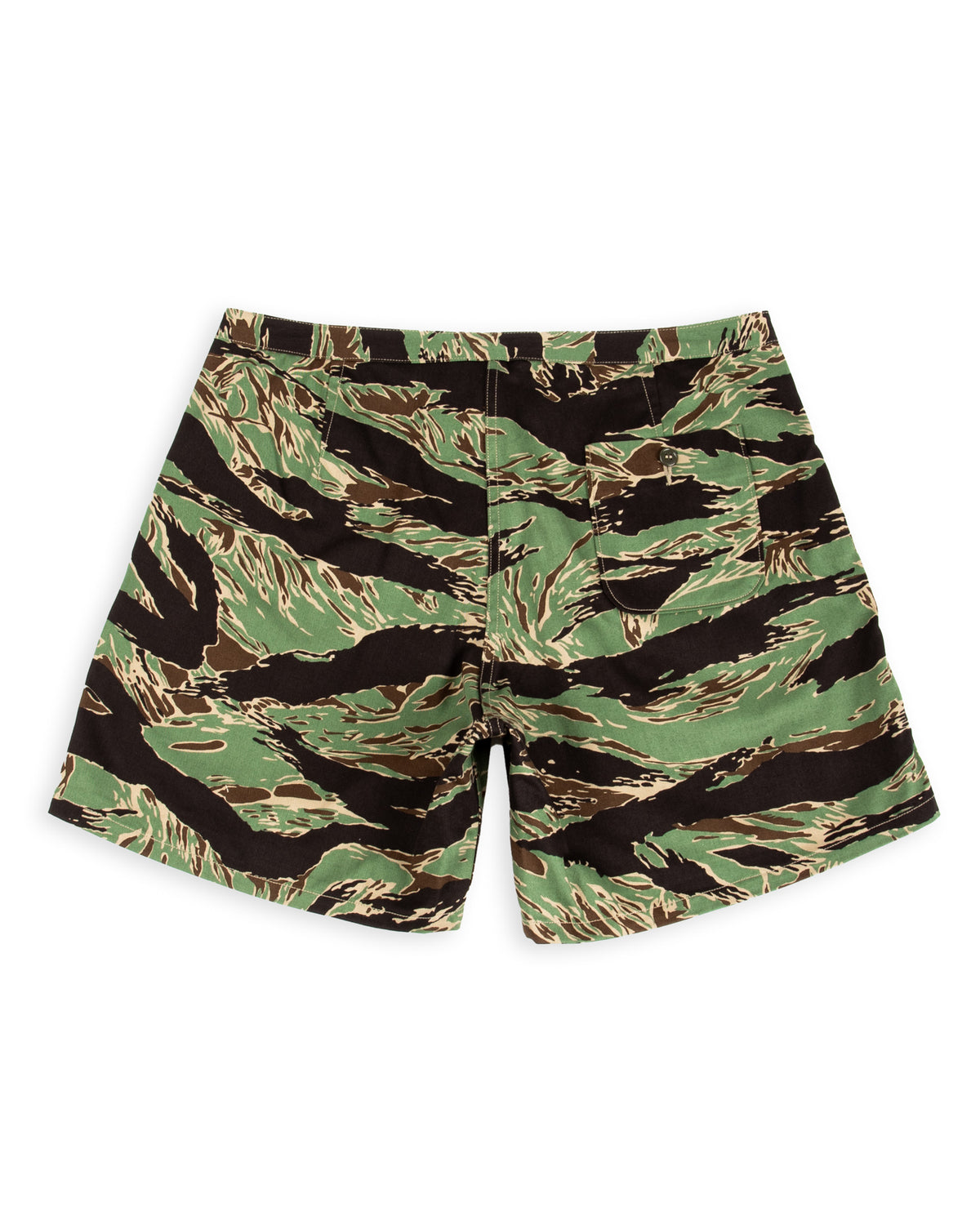 The Real McCoy's Tiger Camouflage Swim Shorts / John Wayne - Green - Standard & Strange