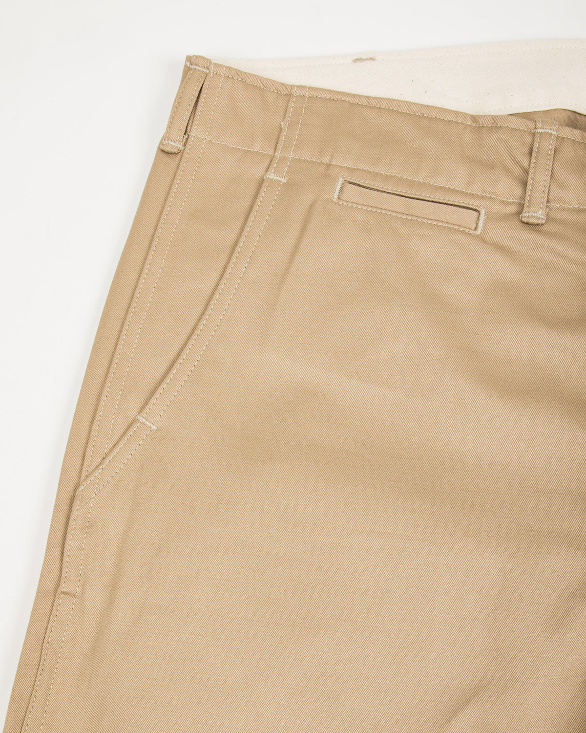 The Real McCoy's Trousers, Cotton, Khaki, 1945 - Khaki - Standard & Strange
