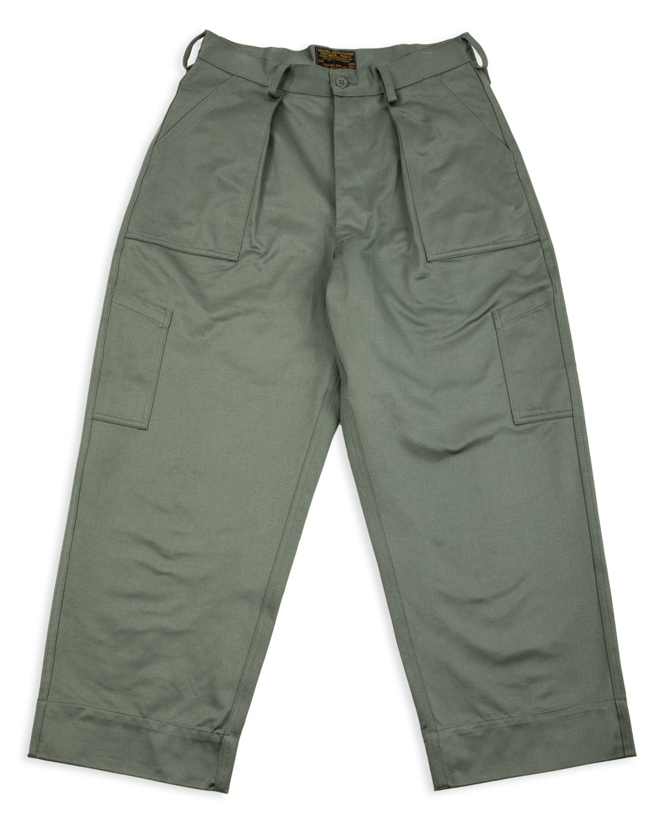 The Real McCoy's Trousers, Utility, Cotton / USAF - Sage Green - Standard & Strange