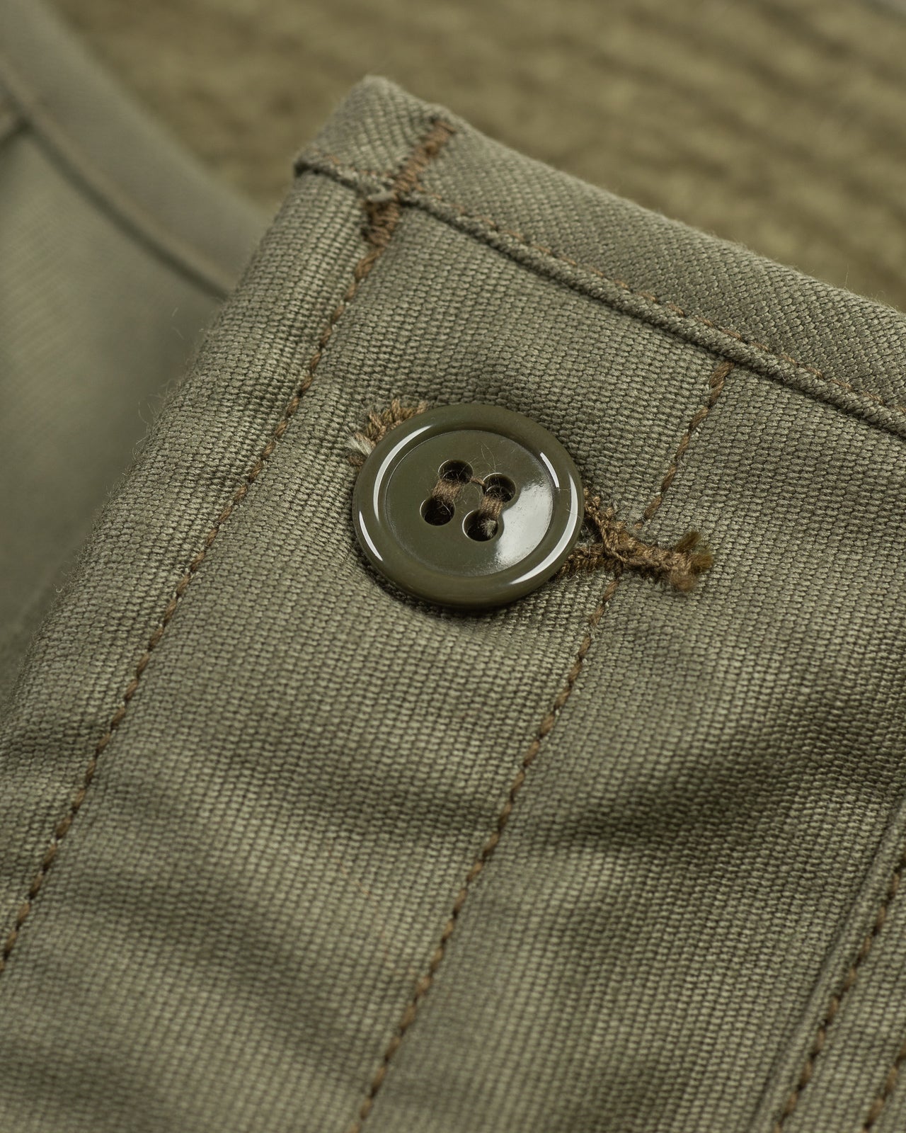 The Real McCoy's U.S.N. A-2 Deck Trousers - Olive - Standard & Strange