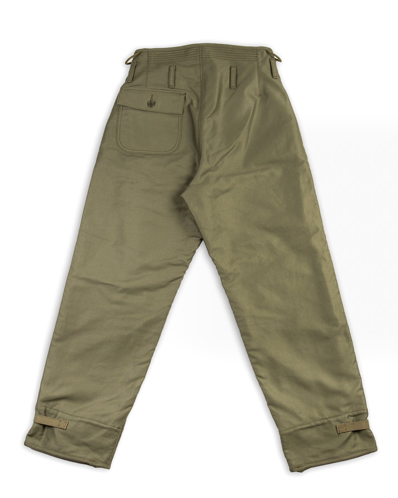 The Real McCoy's U.S.N. A-2 Deck Trousers - Olive - Standard & Strange