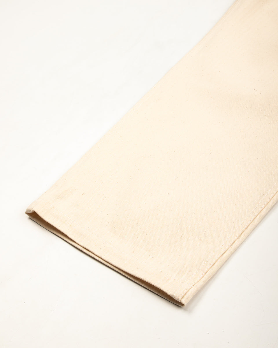 The Real McCoy's Utility Trousers / White HBT - Ecru - Standard & Strange