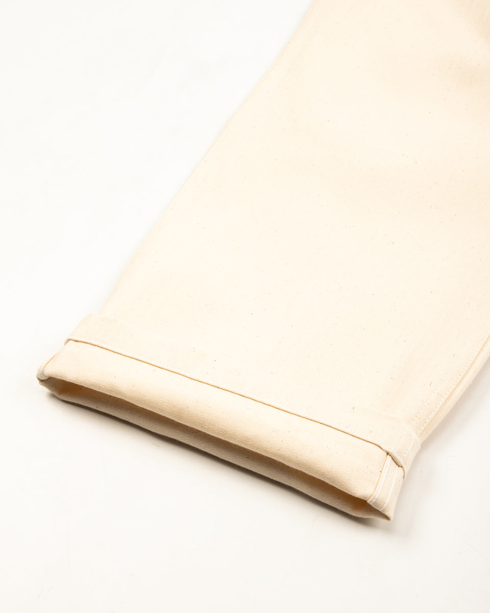 The Real McCoy's Utility Trousers / White HBT - Ecru - Standard & Strange