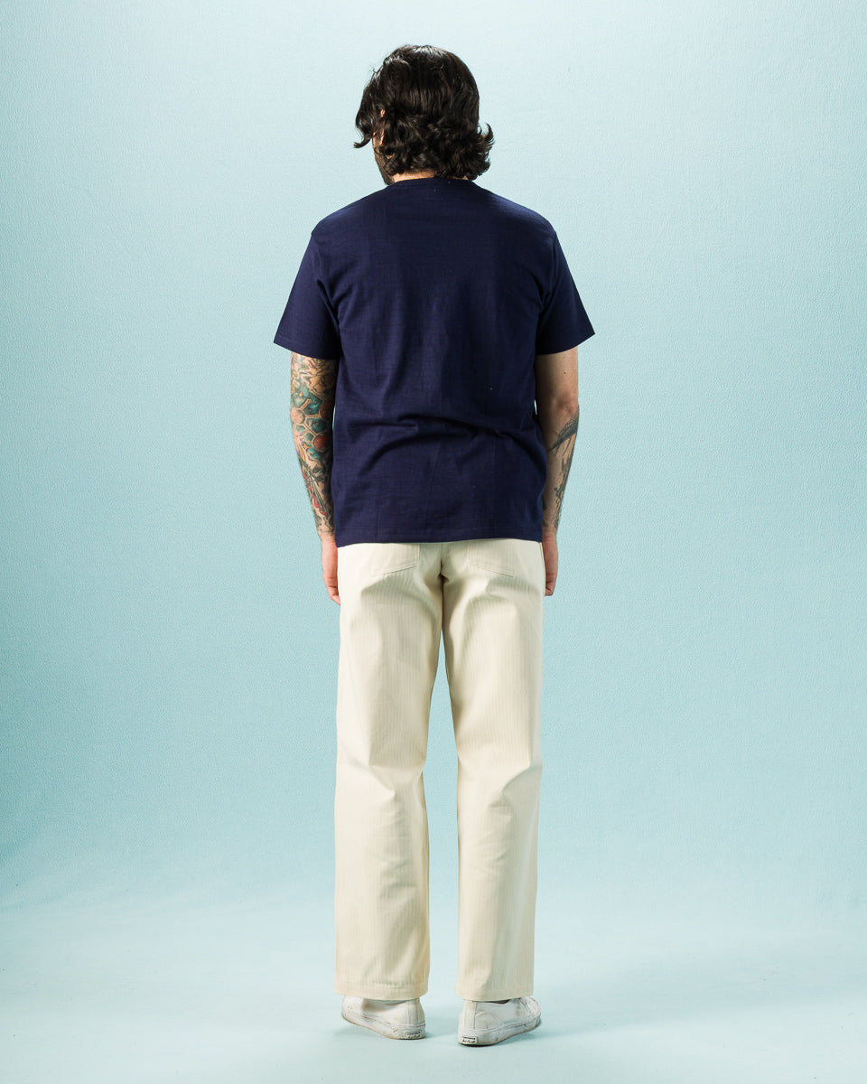 The Real McCoy's Utility Trousers / White HBT - Ecru - Standard & Strange