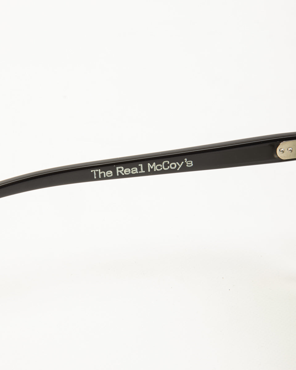 The Real McCoy's Wellington Sun Glasses - Black/White - Standard & Strange