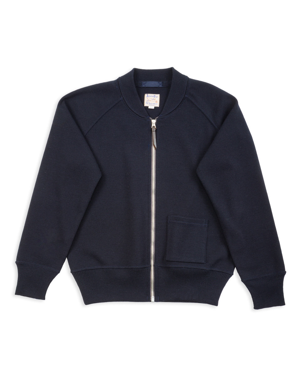 The Real McCoy's Winter Aviation Sweater - Navy - Standard & Strange