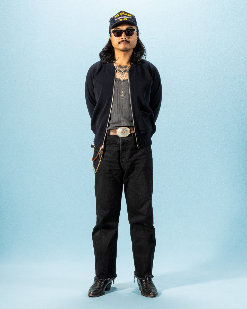 The Real McCoy's Winter Aviation Sweater - Navy - Standard & Strange