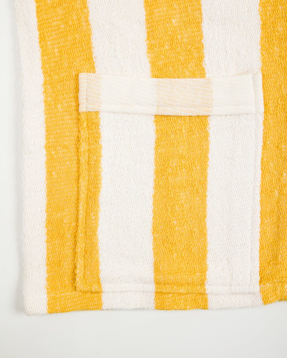 The Real McCoy's Stripe Cotton Pile Beach Shirt - Yellow - Standard & Strange