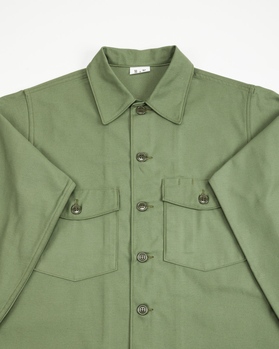 The Real McCoy's Shirt, Man's, Cotton, Sateen - OG-107 - Standard & Strange