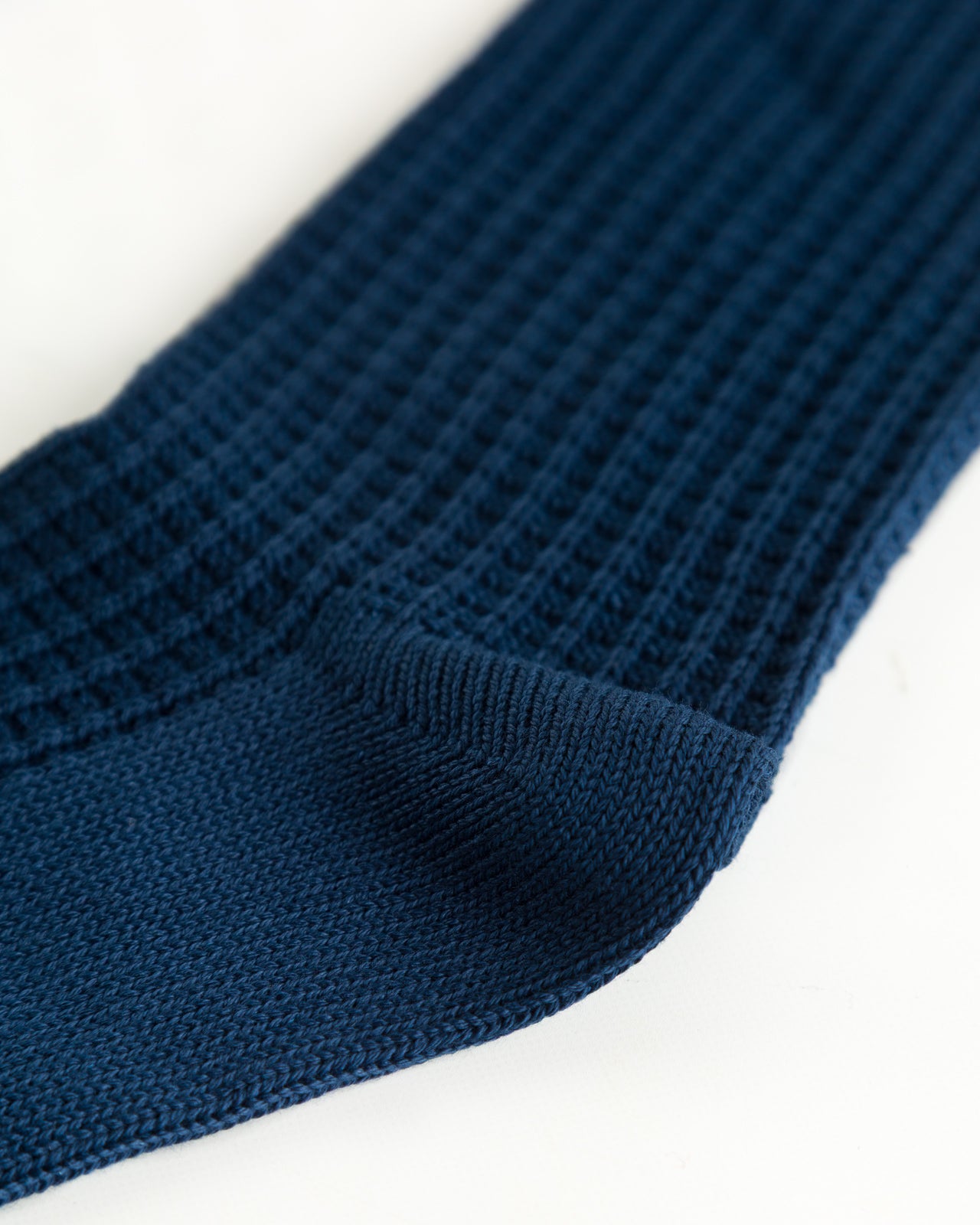 RoToTo Cotton Waffle Socks - Dull Blue - Standard & Strange