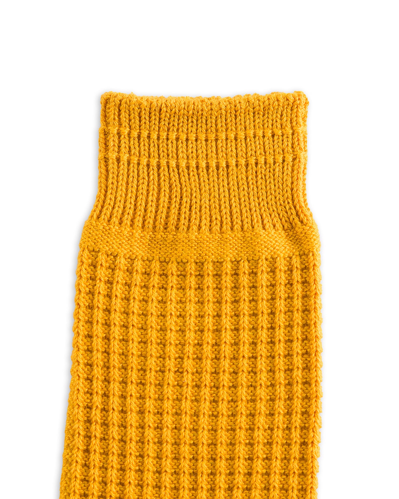 RoToTo Cotton Waffle Socks - Mustard - Standard & Strange