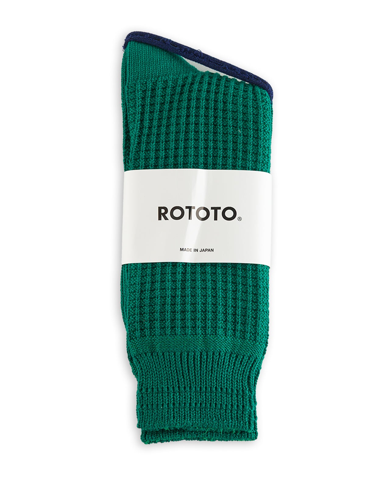RoToTo Cotton Waffle Socks - Sea Green - Standard & Strange