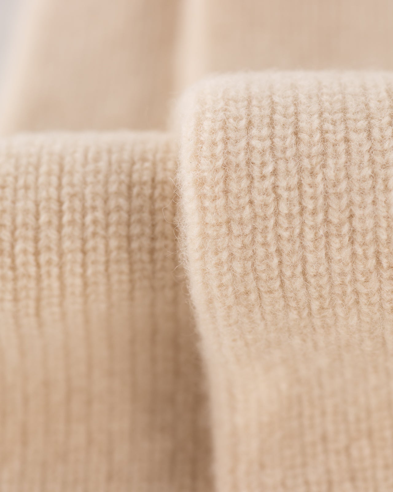 RoToTo Merino Lambswool Sock Knit Scarf - Off White - Standard & Strange