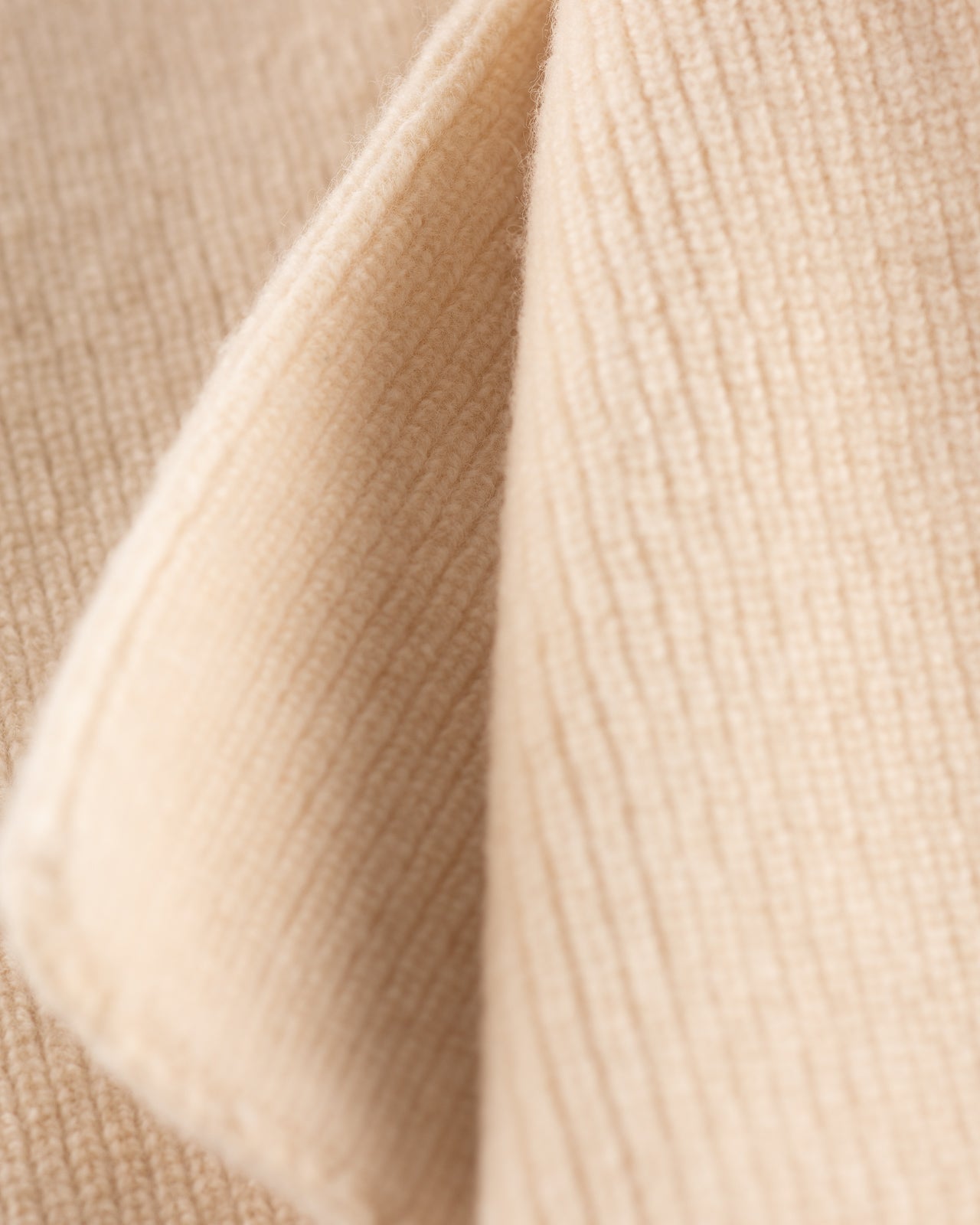 RoToTo Merino Lambswool Sock Knit Scarf - Off White - Standard & Strange